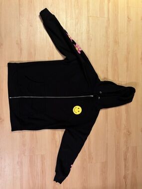 Forever 21 Long Full-Zip Hoodie